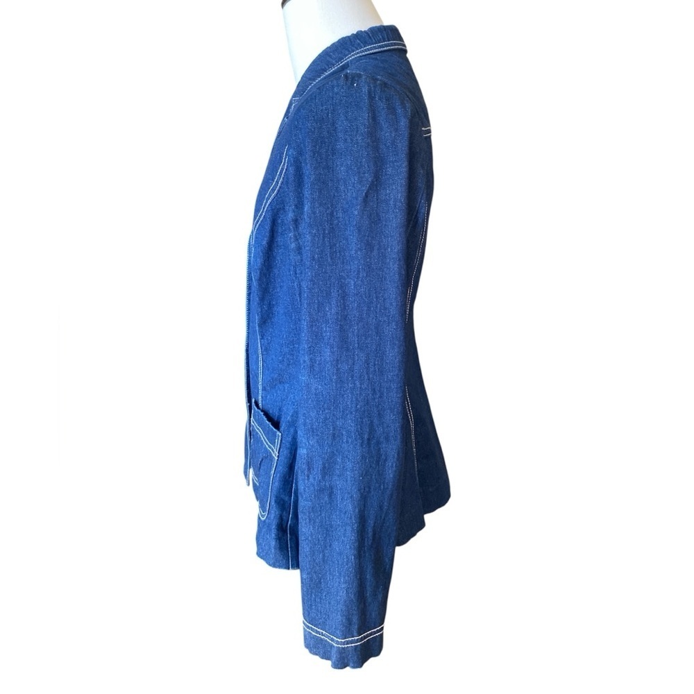 BCBG vintage Jean jacket SZ LRG - Picture 3 of 9
